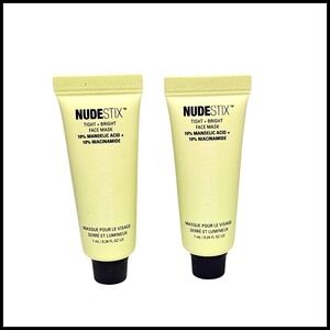 2 x Nudestix Tight + Bright Face Mask 10% Mandelic Acid + Niacinamide 0.24oz